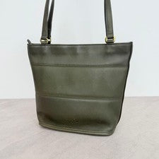Old Coach shoulder bag/tote bag, khaki #QY5SVQ