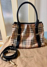 BURBERRY Nova Check 2-Way Handbag #QYGQPG