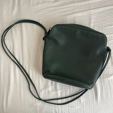 Old Coach Shoulder Bag, Dark Green Leather #QY0VH4