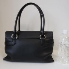Ferragamo black Gancini handbag/one-shoulder bag #QY26JS