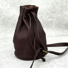Old Coach Leather Drawstring Bucket Bag #QY3V7M