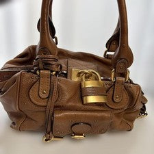 CHLOE Chlo? Paddington Lockable Handbag Brown #QYIWG3