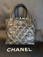 CHANEL Wild Stitch Handbag, Black #QYFNCF