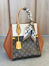 LOUIS VUITTON Fold Tote MM M45376 Brown/Beige/Orange Monogram Canvas/Lea #QY4YFM