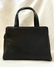 Burberrys Formal Leather Handbag, Black #QY0GLV