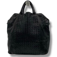 BOTTEGA VENETA Intrecciato 2-Way Bag, Women's Classic Black #QY6NLR
