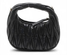 Miu Miu Wonder Matelasse Leather Hobo Mini Bag