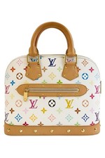 LOUIS VUITTON Monogram Multicolor Alma M92647 White Takashi Murakami #QYAB9H