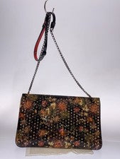 Christian Louboutin 2-Way Clutch Bag, Chain, Enamel, Multicolor, LOUBIPO #QYJI69