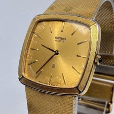 Seiko Men's Classic Gold Square Watch #QYHKX9