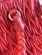 miu miu Miu Miu Matelasse 2way shoulder bag red