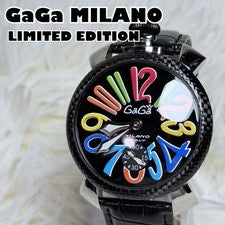Model GaGa MILANO Watch, Hand-wound, Carbon Fiber, Black #QY1QKH