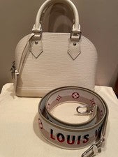Louis Vuitton Alma BB Epi White #QY38X0