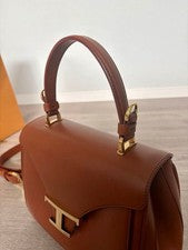 TOD'S leather handbag, brown. #QYI7ZI