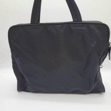 PLADA handbag, Tessuto nylon, triangular logo, black, with keypad. #QY2D6N