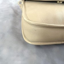 OLD COACH shoulder bag beige leather y2k #QYGXTA