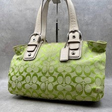 coach green signature soho tote bag #QY6V94