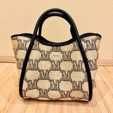 MaxMara Monogram 2-Way Handbag/Shoulder Bag - Marine #QYIVLC