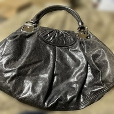 miu miu handbag gray leather