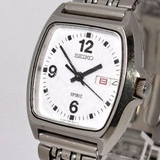 Seiko Spirit Classic Watch Tonneau-shaped Wristwatch #QYJ31R