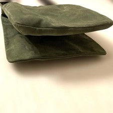 OLD COACH leather shoulder bag, moss green #QY3VTI
