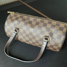 LOUIS VUITTON Damier Canvas Papillon Handbag Brown #QYL90U