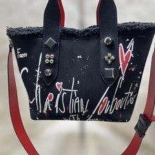 Christian Louboutin tote bag, shoulder bag, frangibus, black #QY8KOT