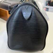 Louis Vuitton Epi Speedy 25 Black Handbag #QYA30O