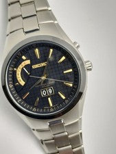 Seiko Spirit Radio Solar Big Calendar Day Date Day of the Week Titanium #PGCNXN