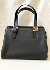 Burberrys Formal Leather Handbag, Black #QY0GLV