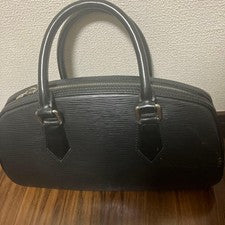 LOUIS VUITTON Epi Jasmin Black Leather Handbag Shinjuku Serial #QY1I7V