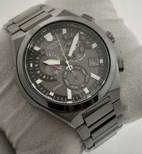Replaced: Black Titanium Citizen Attesa Radio-Controlled Solar Watch E61 #QYI8CF