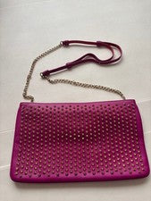 Christian Louboutin Studded Shoulder Bag/Clutch Bag, Pink #QY1XGE
