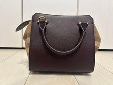BURBERRY Handbag Brown Leather Women #QYAJ8K