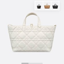 Dior Microcannage Handbag, White #QYEEBC