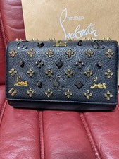 CHRISTIAN LOUBOUTIN Paloma Chain Shoulder Bag, Black, Leather #QY4PTE