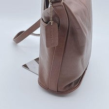 COACH Old Coach Leather Shoulder Bag, Dark Brown, 0503-235 #QY1APQ