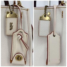 Coach Rogue 25 Handbag Tote 54536 White #QYHTFO