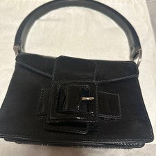 miumiu Miu Miu enamel bag black