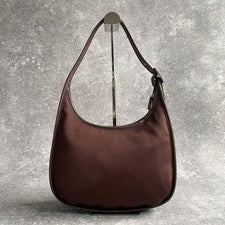 Y2K Old Coach One-Shoulder Bag Ergo Brown Nylon #QYHKZ9