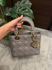 DIOR LADY DIOR MY ABCDIOR Small Bag Gray Women #QYH5VJ
