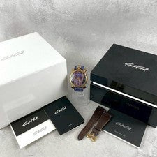 GaGa Milano Skull Crocodile Embossed Strap Manual Wind Watch Box Replace #QY73PS