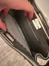 FENDI Pikaboo Small 2-Way Handbag Shoulder Bag Silver #QYDBA4