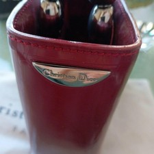 Christian Dior burgundy enamel handbag #QYHLO3