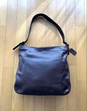 Old Coach Shoulder Bag, Made in USA, Brown Glovetanned Leather #QY4IS8