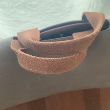 HERMES Valparaiso Brown Pouch Orange #QYGYUE