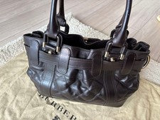 Burberry handbag, quilted, dark brown #QY07ZD