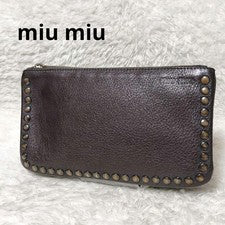 Miu Miu Leather Multi Pouch Wallet Studs Archive