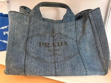 PRADA Canapa Denim Handbag #QYGB25