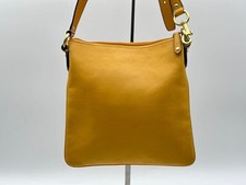 Coach leather shoulder bag, yellow #QY1XPN
